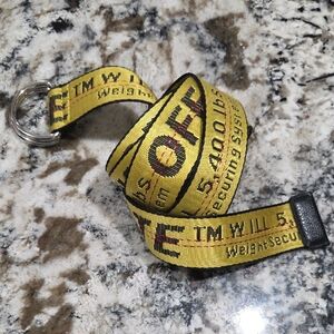 Yellow Industrial Belt